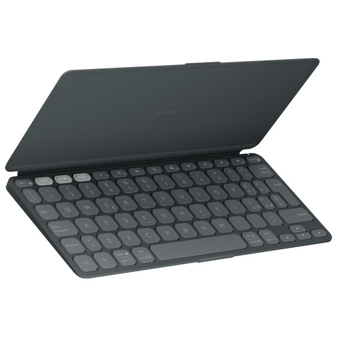 Logitech 920-012976 Keys-To-Go 2 Tastiera Bluetooth Portatile Compatibile con Windows Android macOS ChromeOS iOS iPadOS Fino a 3 Dispositivi Batteria 3 Anni colore Grafite