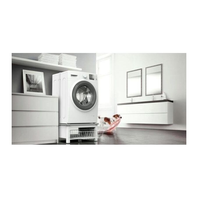 Meliconi 656143 Base Space Basket Rialzo Lavatrice Asciugatrice 30 cm Cestello 32 lt 250 Kg Universale colore Bianco
