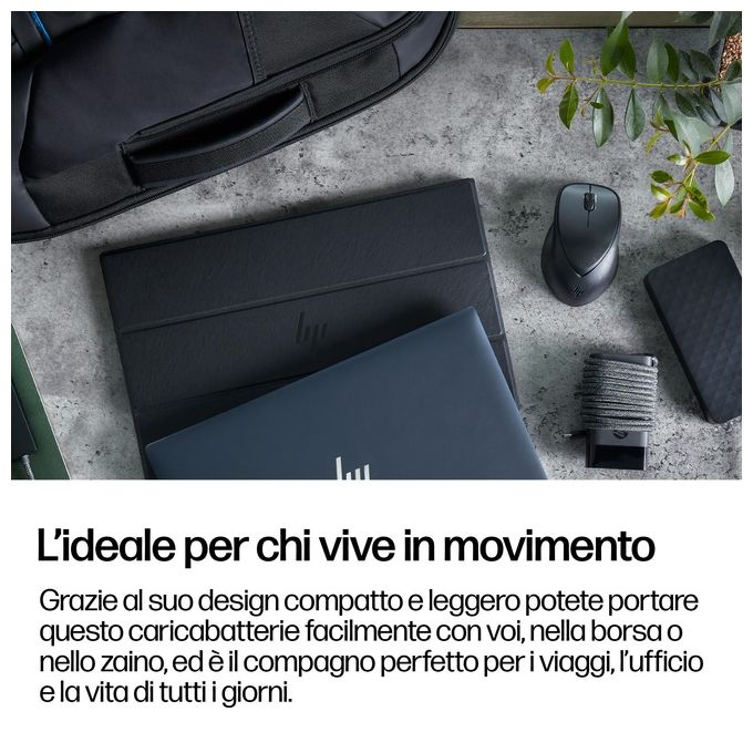 HP 671R2AA Caricabatterie per Laptop USB-C 65 W compatibile con dispositivi USB-C colore Nero