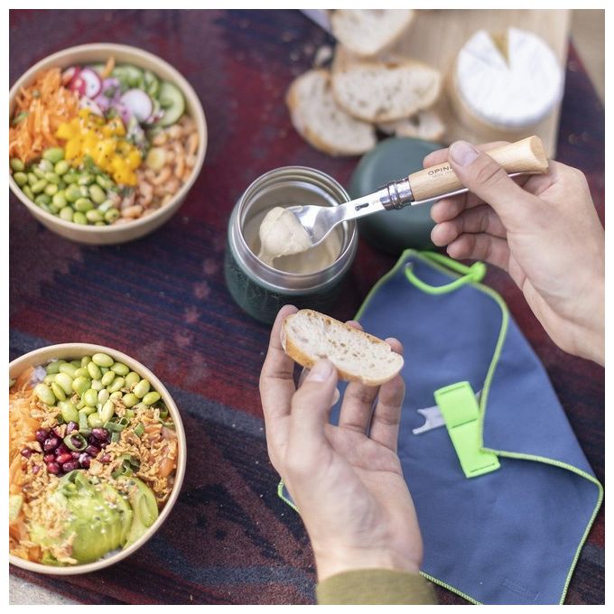 Opinel Coltello Virobloc Inox N. 8 Picnic 3 Pezzi