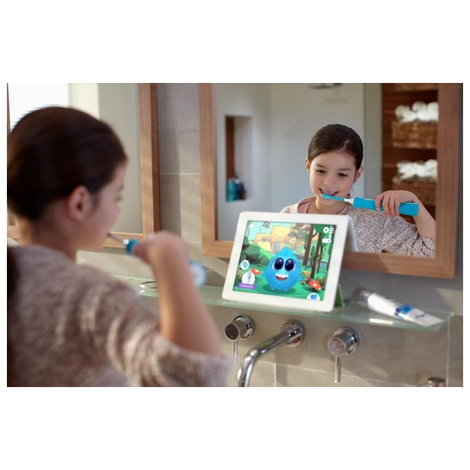 Philips HX6322-04 Sonicare for Kids Spazzolino Elettrico Sonico Ricaricabile con App Bianco