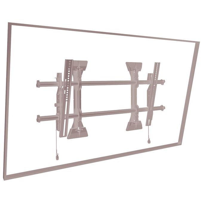 Nilox MTM1U Staffa Inclinabile Vesa 600x400mm con Microregolazioni per Menuboard 47