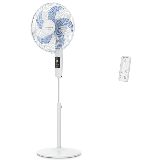 Rowenta VU5450 Turbo Silence Ventilatore a Piantana 8 Velocita' 35 dB 32 W Telecomando Timer colore Bianco