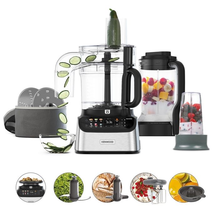 Kenwood FDM73.850SS Robot da Cucina Multifunzione Capacita' 3 Litri 8 Velocita' Potenza 1000 Watt colore Inox