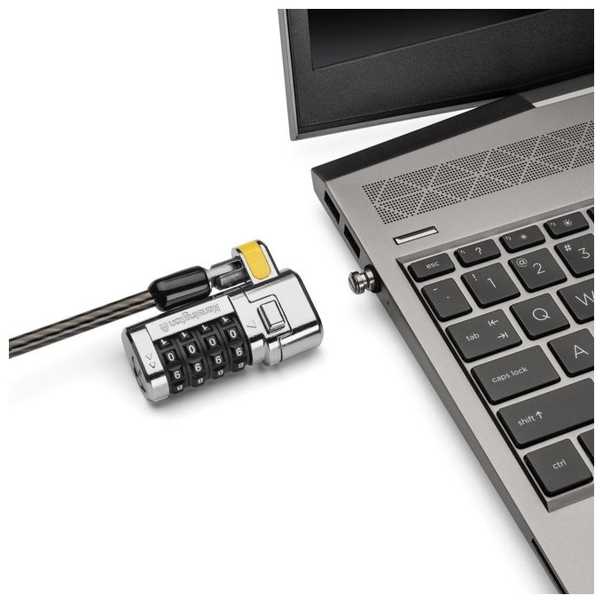 Kensington K68105EU ClickSafe Universale 3-in-1 Lucchetto per Laptop Serratura a Combinazione Cavo 1,8 m Acciaio al Carbonio Colore Nero