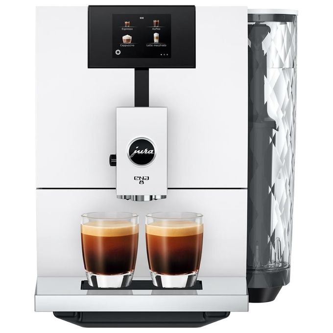 Jura ENA 8 Full Nordic White Macchina da caffe' Automatica 1,1 L 15 bar 1450 W 15 Specialita' Macinacaffe' P.A.G. Display Touch colore Bianco