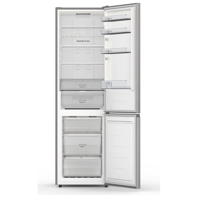 Hisense RB440N4ACA Frigorifero Combinato 336 L 201,7 cm Classe A 35 dB Total No Frost Inverter colore Inox