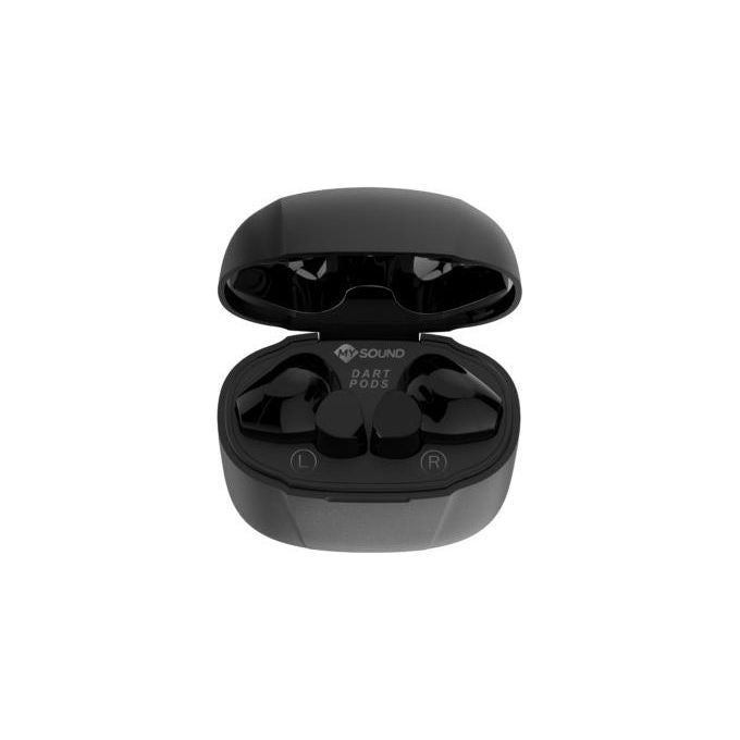 Meliconi Mysound Dart Pods Auricolari True Wireless Bluetooth 5.3 Nero con LED