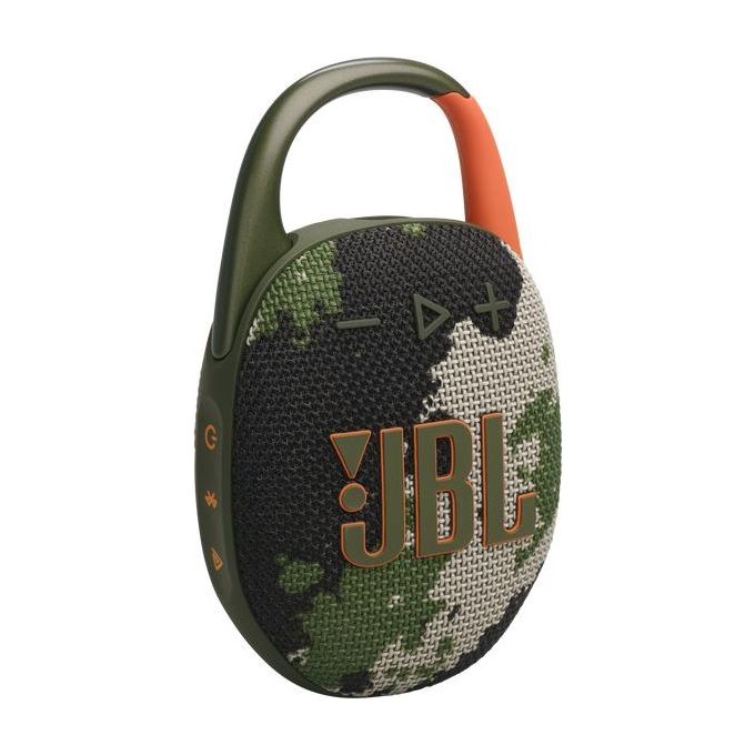 JBL JBLCLIP5SQUADAM Clip 5 Altoparlante Bluetooth Portatile 7 W IP67 Moschettone Integrato Autonomia 12 h colore Mimetico