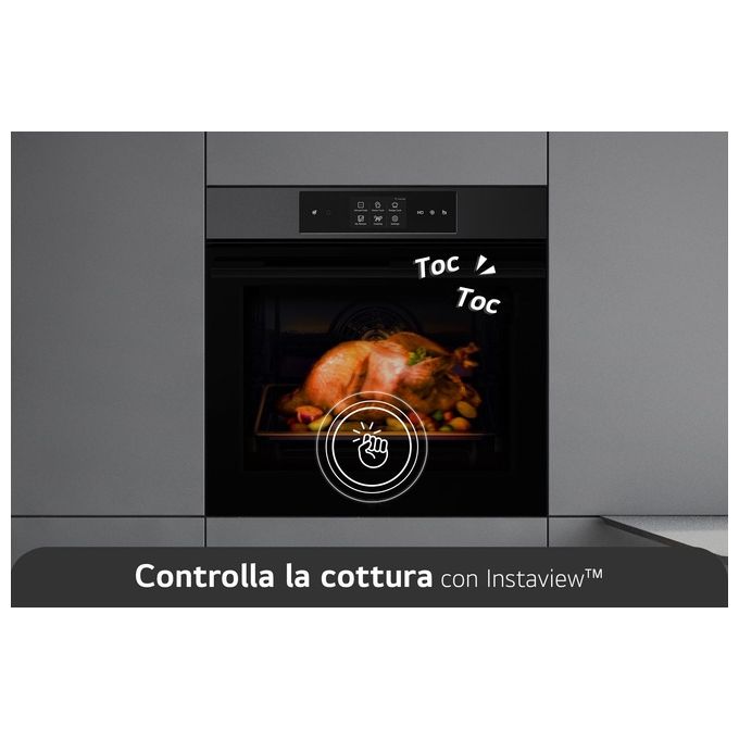 LG InstaView WSED7665B Forno a Vapore 76 Litri Classe Energetica A Display 4.3'' EasyClean Wi-Fi