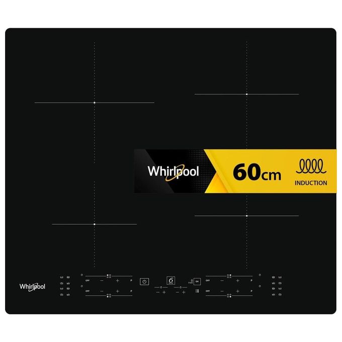 Whirlpool WBB8360NE Piano cottura a Induzione 59 cm 4 zone ConnexionZone Booster 6°Senso Touch colore Nero