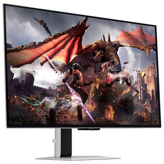 Samsung LS32DG800SUXEN Odyssey OLED G8 Monitor Gaming 32'' 4K UHD 240Hz 0.03ms FreeSync Premium Pro HDR10+ colore Argento