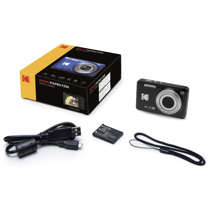 Kodak PIXPRO FZ55 Fotocamera Compatta 16Mp CMos 4608x3456 Pixel Nero