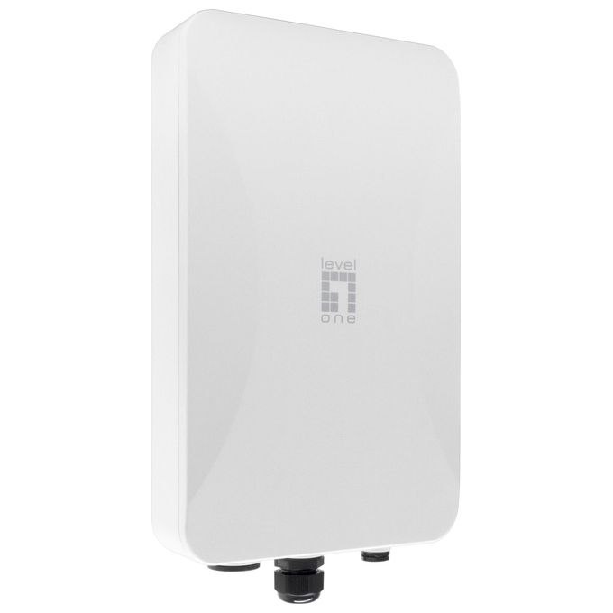 LevelOne WAB-8021 Access Point Wireless Outdoor AX3000 Dual Band Wi-Fi 6 PoE IP67 8 SSID 3000 Mbit-s colore Bianco