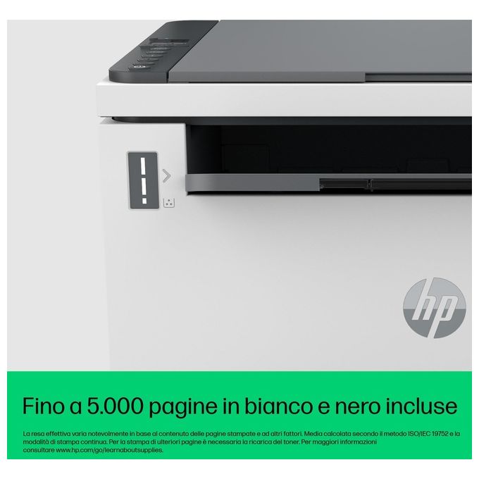 HP 381V0A LaserJet Tank 2604dw Stampante Multifunzione Laser Mono A4 22 ppm Wi-Fi Fronte Retro 250 fogli colore Grigio