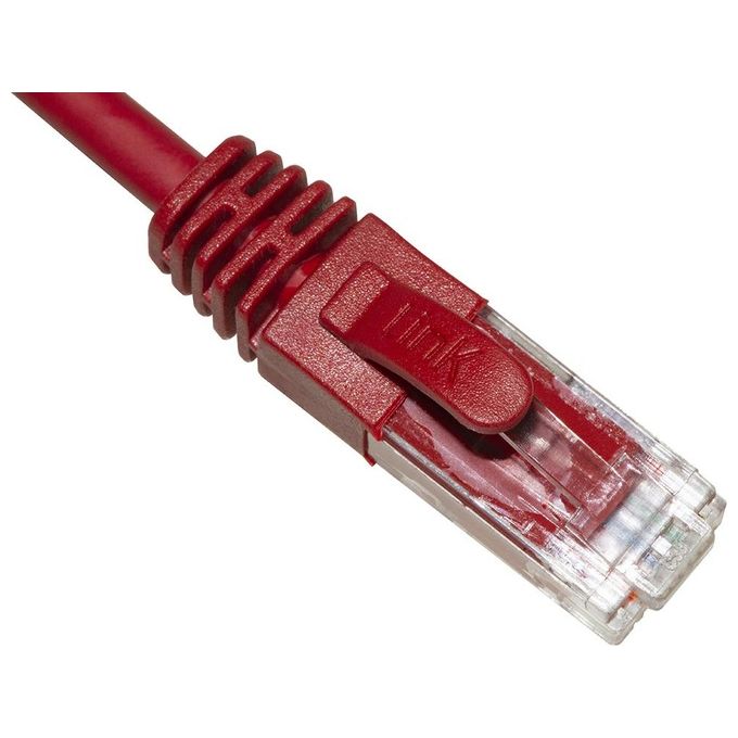 Link Cavo di Rete Categoria 6a Non Schermato Utp Awg24 Rosso Halogenfree 15mt