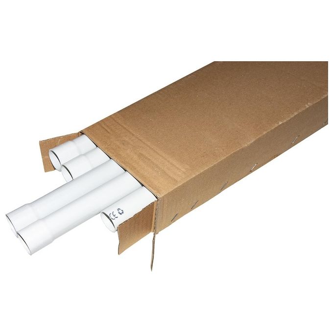 Link Confezione 10 Tubi Condotta Cavi Diametro Esterno 32mm Pvc Rigido 1mt 10 Metri in Totale