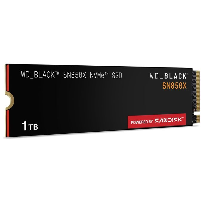 Western Digital WDS100T2X0E WD_BLACK SN850X SSD Interno M.2 2280 NVMe PCIe 4.0 x4 1TB 7300 MB-s