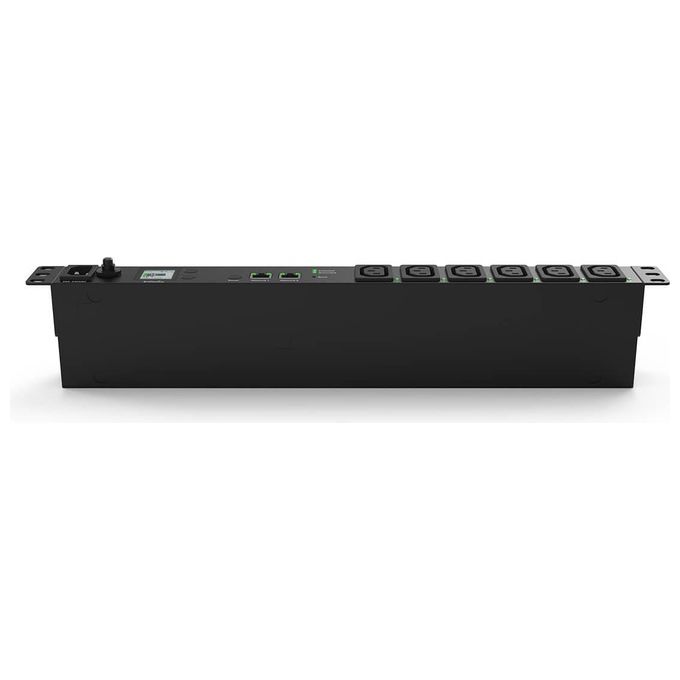 EnGenius ECP106-INT Unita' di Distribuzione dell'Energia Gestita 1U 6 Prese AC C13 Display LCD Monitoraggio Potenza 2 Porte Ethernet 10-100-1000BASE-T colore Nero