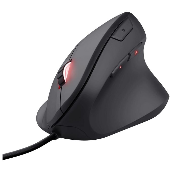 Trust GXT 144 Rexx Mouse Usb Ottico 10000Dpi Mano Destra Nero