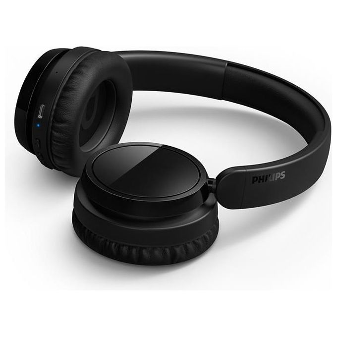 Philips TAH5209BK-00 Serie 5000 Cuffia Over-ear Wireless Bluetooth 5.3 65h Autonomia Ricarica Rapida USB-C colore Nero