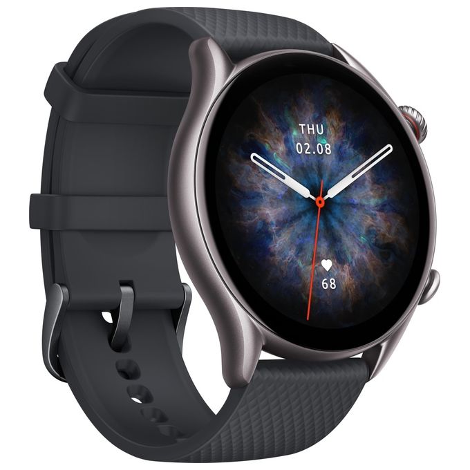 Amazfit GTR 3 Pro Smartwatch AMOLED 1.45'' GPS 5 ATM 12 giorni autonomia Zepp OS colore Nero