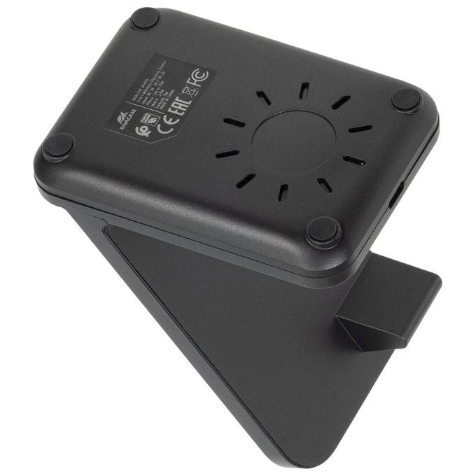 RivaCase VA4916 Caricatore Stand Wireless 3 in 1 Compatibile con iPhone Samsung e Apple Watch 15 W colore Nero