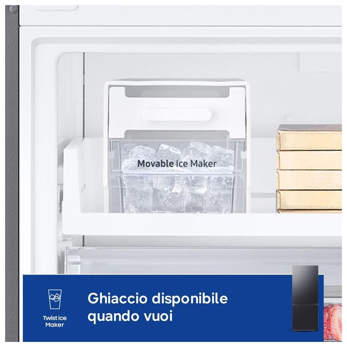 Samsung RB50DG601EB1EF F1rst 75 AI Frigorifero Combinato 508 L 192 cm Classe E 35 dB No Frost SpaceMax Wi-Fi colore Antracite