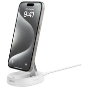 Belkin WIA008BTWH BoostCharge Pro Supporto di Ricarica Magnetico Convertibile 15 W Qi2 Compatibile con MagSafe colore Bianco