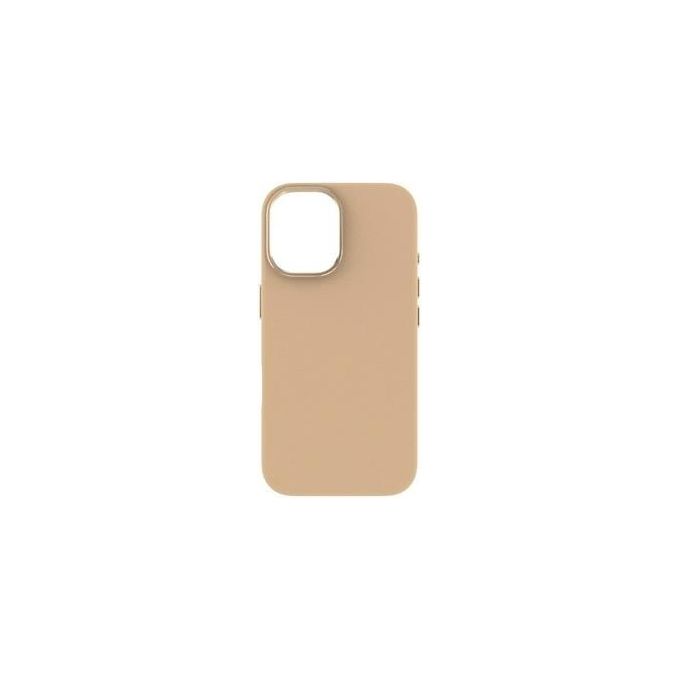 Tunit Clear Cover per iPhone 16 Soft Touch in Silicone con MagSafe Beige