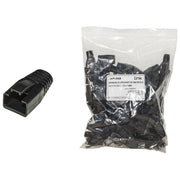 Link Confezione 100 Copriconnettori 8mm per Plug Rj45 8 Poli Cavo Cat 5e-6-7 Nero