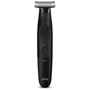 Braun XT3200 Series X Regolabarba e Rasoio Elettrico Multifunzione Lama 4D in Acciaio Inossidabile Testina Flessibile Oscillante Protezione SkinShield Autonomia 45 min Impermeabile al 100% colore Nero