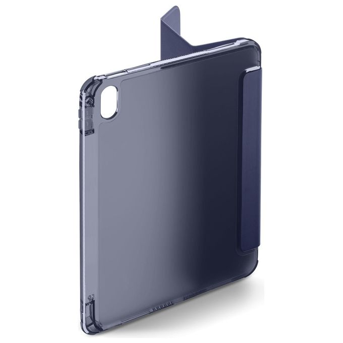 Cellularline FOLIOIPAD22102B Folio Custodia a Libro iPad 10.9'' 2022 Stand 3 Livelli Ecopelle Sleep Wake Pencil Loop colore Blu