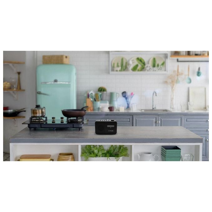 Pure 252517 Elan One 2 Radio Portatile Digitale DAB+ FM Bluetooth 5.1 LCD 1,5 W colore Nero