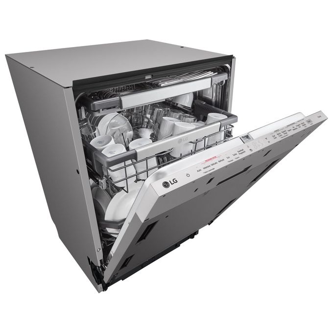 LG DB475TXS Serie 4 Lavastoviglie da Incasso a Scomparsa Totale 14 coperti Classe A QuadWash TrueSteam Wi-Fi (55x60x82 cm) colore Acciaio Inox