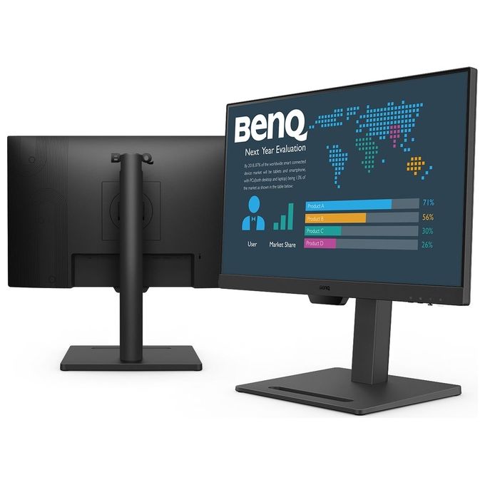 BenQ BL2490T Monitor PC 23.8'' Full HD IPS 1920x1080 100 Hz Altoparlanti Regolazione Altezza colore Nero