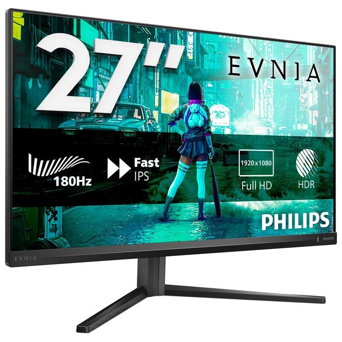 Philips 27M2N3200A-00 Evnia Monitor Gaming 27'' Full HD 1920x1080 Fast IPS 180 Hz 1 ms HDR10 colore Nero