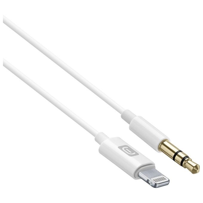 Cellular Line Aux Music Cable Lightning Cavo Aux per Connessione ad Autoradio