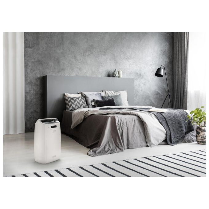 De'Longhi DEXD216RF AriaDry Deumidificatore 16L-giorno 285W Filtro 3 Azioni Serbatoio 2.1L R290 colore Bianco