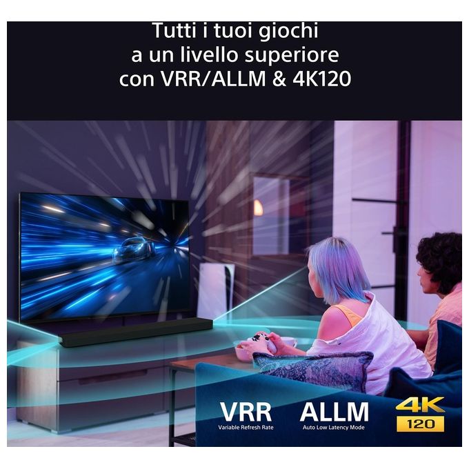 Sony HTA8000.CEL BRAVIA Theatre Bar 8 Soundbar Dolby Atmos 11 canali 360 Spatial Sound Mapping Wi-Fi Bluetooth colore Nero