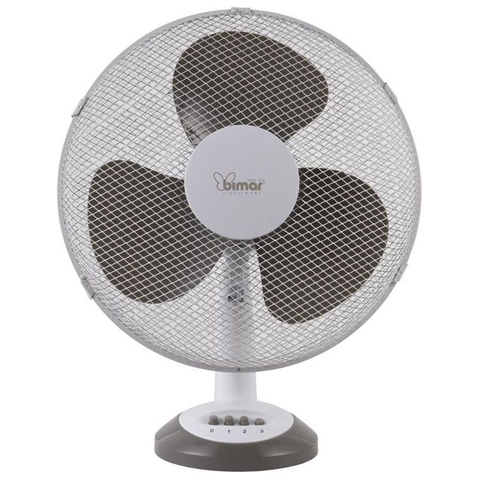 Bimar VT415 Ventilatore da Tavolo 40cm con Selettore 3 Velocita' Bianco e Grigio per un Rinfresco Efficace e Silenzioso