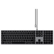 Satechi ST-UCSW3M-IT Slim W3 Tastiera Cablata USB-C QWERTY Italiano Retroilluminata colore Grigio