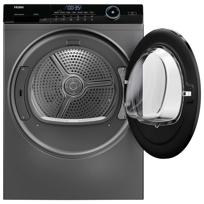Haier HD80A3959RS I-Pro Serie 5 Asciugatrice Pompa di Calore 8 Kg Classe A+++ Inverter Wi-Fi (85x60x67,5 cm) colore Antracite