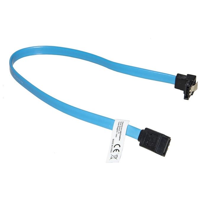 Link cavo interno sata III cm 30 connettore 90° con clip bloccaggio in metallo