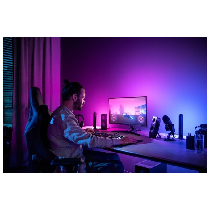 Philips Hue 929003498602 Hue Play Gradient Lightstrip per Monitor 32'' a 34'' 19 W colore Nero