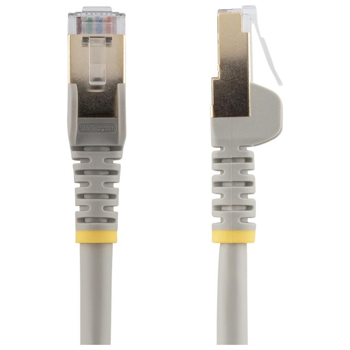 Startech.com Cavo Patch Cat6a da 1,5mt Schermato Stp Filo di Rame Connettore Antistrappo Grigio