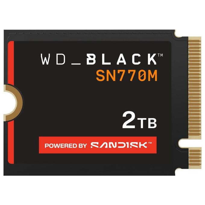 Western Digital WDS200T3X0G WD BLACK SN770M SSD M.2 2230 NVMe PCIe 4.0 2 TB per Gaming Portatile colore Nero