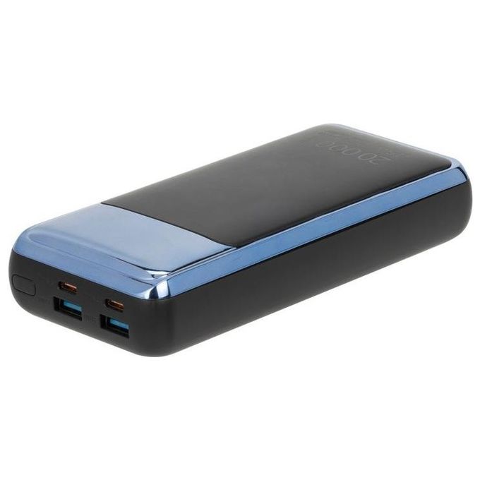 Rivacase VA1075 Power Bank 20000 mAh 45W USB-C QC PD per Smartphone Laptop colore Nero Blu