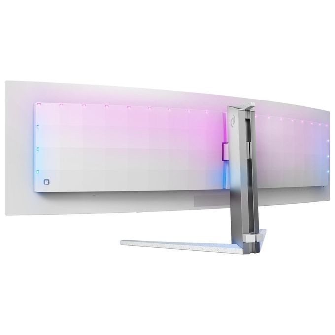Philips 49M2C8900-00 Evnia 8000 Monitor Gaming Curvo 49'' QD-OLED Dual QHD 5120x1440 240Hz 0,03ms HDR400 Ambiglow colore Bianco