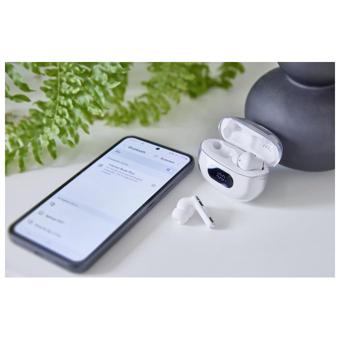 Intenso T312AE Buds Plus Auricolari TWS In-ear ANC ENC Bluetooth 5.4 autonomia 25h colore Bianco
